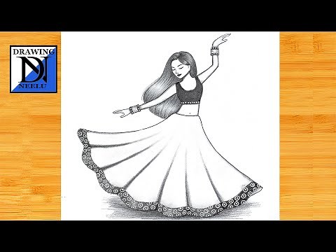 How to draw a Beautiful Dancing Girl || Pencil Sketch for Beginners || Girl Drawing easy