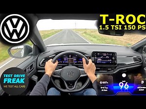 2024 Volkswagen T-Roc 1.5 TSI R-Line (150 PS) | Country Road POV Drive with Real Fuel Consumption