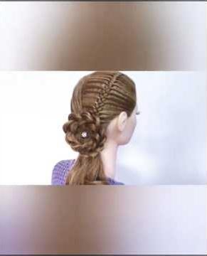 Hermosa trenza fácil y rápido #tutorial #peinadosfaciles #braids #peinados 🥰🥰