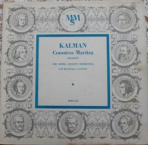 Kalman, The Opera Society Orchestra, Carl Bamberger - Countess Maritza