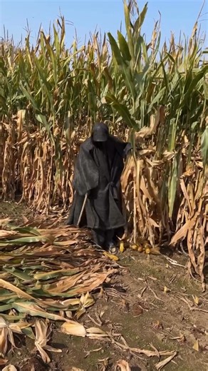 Được ngày về quê phụ gia đình, hàng xóm về mách ba mẹ có vị thần đang gặt "linh hồn ngô". Cre: bancuahalong | Best Radio ✓