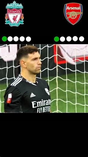 Arsenal vs Liverpool penalty shot #shorts #football #youtubeshorts