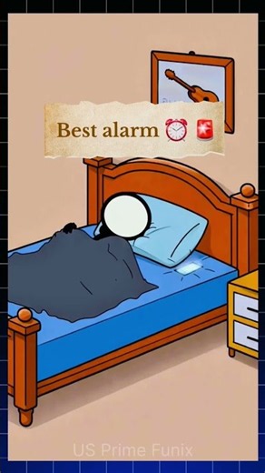 Best alarm || #morningstruggles #funnyanimation #alarmclock