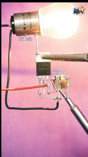 hall sensor project #experiment #scienceproject #electrical #shorts