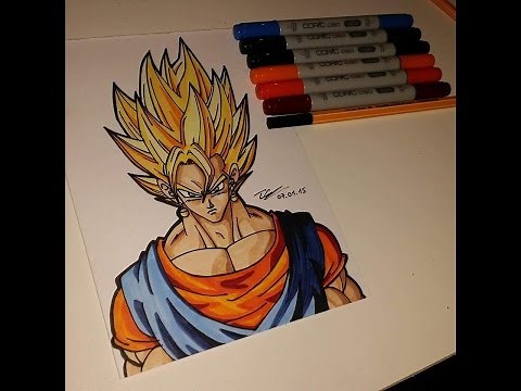 Wie zeichne Ich Vegetto? Speed Drawing [DBZ] - Copic Marker