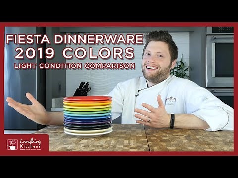 Fiesta Dinnerware 2019 Colors & Lighting Condition Comparison