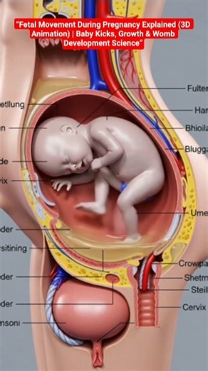 “Fetal Movement During Pregnancy Explained (3D Animation) | Baby Growth & Womb Development Science”