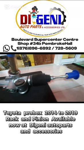 Toyota probox Rack and Pinion Available now at Digeniautoparts and accessories we're located at boulevard supercentre Pembroke right off Washington boulevard #rackandpinion #autopartsjamaica