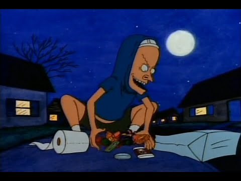 Beavis transforms into The Great Cornholio #3
