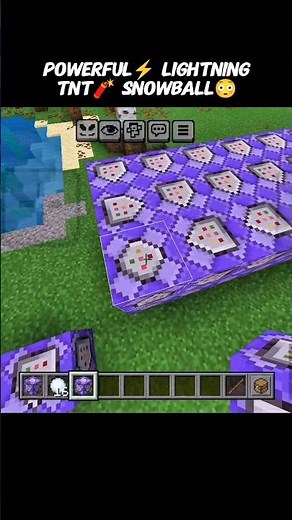 MCPE OP Lightning TNT Snowball Trick! ⚡💣 Insane Minecraft Command Setup 😳🔥