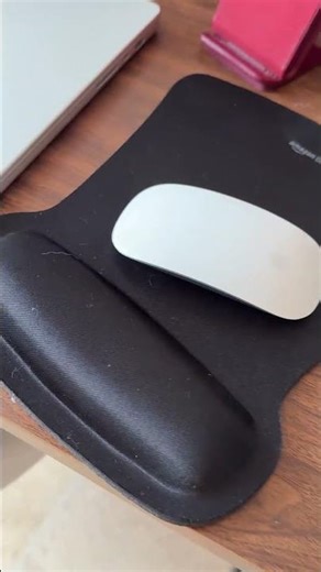 Amazon Basics Rectangular Gel Computer Mouse Pad with Wrist Support Rest, Non-Slip, Smooth Surface,