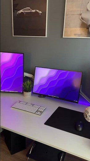 Purple Themed PC Desk Setup