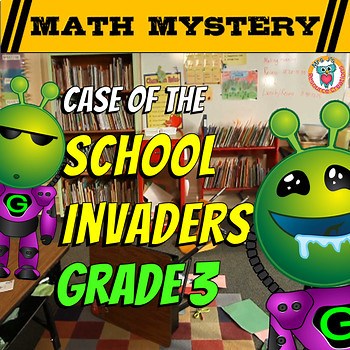 Back to School Math Mystery Activity - 3rd Grade Beginning of the Year Game