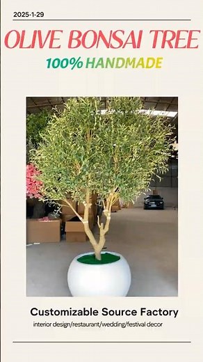 🪴Stunning Artificial Bonsai Olive Tree !丨For Interior Design Home Decor丨 with Pot