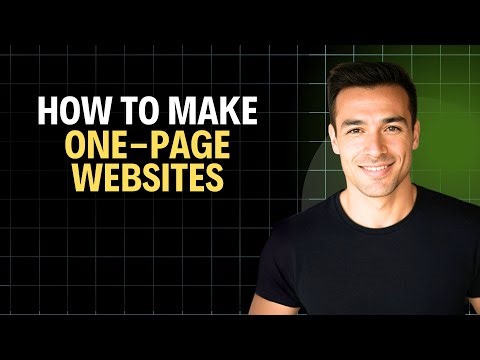 How To Make One-Page Websites 2026 (Complete Walkthrough)