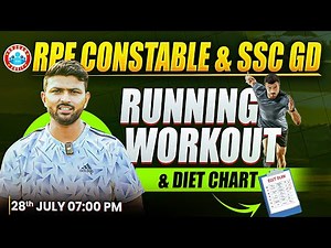 RPF Constable & SSC GD Running Workout & Diet Chart | Physical Tips by RWA Physical Guru