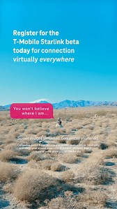 experience coverage beyond with T-Mobile Starlink beta satellite service. if you can see the sky, it works. sign up now. | T-Mobile | Facebook