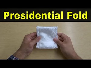 How To Fold A Pocket Square-Presidential Fold Tutorial