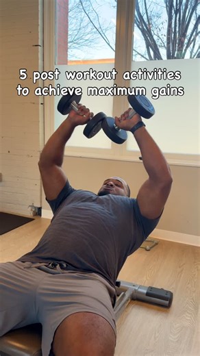 Here are 5 of the best post-workout activities to maximize your gains — 1️⃣ Refuel ASAP Protein carbs = muscle recovery energy restored. Don’t skip that post-workout meal. 2️⃣ Stretch For 5–10 Mins Lengthen tight muscles, reduce soreness, and improve mobility for your next lift. 3️⃣ Hydrate Heavy Replace what you sweat out. Your muscles grow better when you’re not dehydrated. 4️⃣ Light Walk or Cooldown Gets your heart rate down and helps clear lactic acid so you’re not stiff tomorrow. 5️⃣ Take N