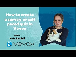 How to create a survey or self paced quiz in Vevox