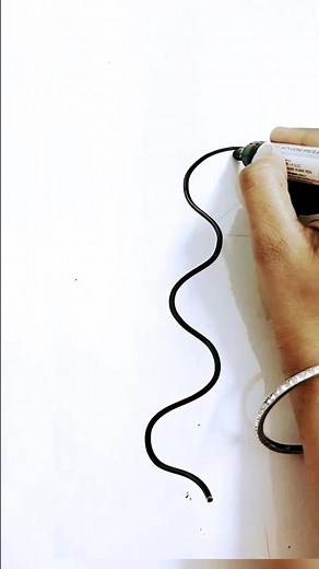 How to draw a snake 🐍 garter #howtodraw #kidsdrawing #shorts ‪@PalakEducationArts‬