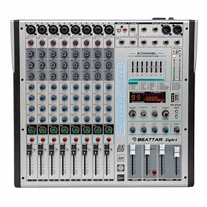 [Hot Item] Professional Sound 8CH Audio Mixer Mixing Console Built-in 99 DSP Digital Effects with 48V Phantom Power