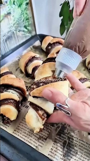 Puff Pastry Nutella Croissants