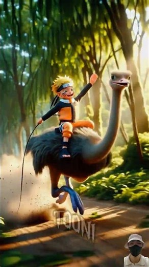 Naruto Rescues a Poor Ostrich | His Journey to Avenge the Cruel Villain | Heartwarming AI Story.