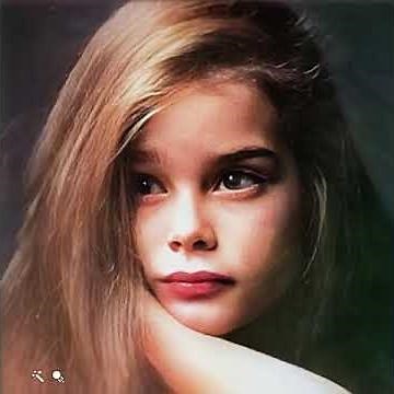 Brooke Shields - Animated childhood photo