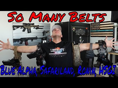 What Tactical Belt Do You Need? Safariland Blue Alpha Ronin HSGI