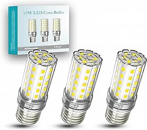 E26 led bulbs E26/E27 Base, light bulbs 100 watt Equivalent 4000K Natural White 1100 Lumen Non-Dimmable led light bulbs 10W Candelabra Ceiling Fan led light bulb Tubular LED Corn lights 3 Pack
