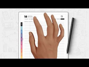 reMarkable Paper Pro Yearly Planner / Daily Planner Paper Pro / reMarkable Calendar Colorful