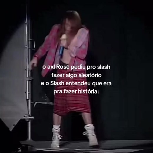 Axl Rose pediu algo aleatório e Slash fez história — momento ao vivo