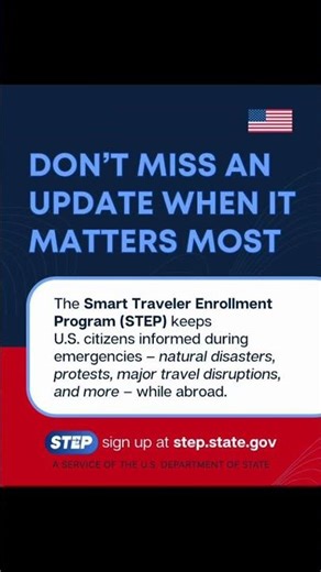 Attention U.S. citizens: The Smart Traveler Enrollment Program #news #usa #shorts #shortsfeed