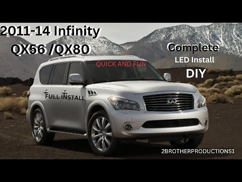 2014 Infinity QX56 QX80 complete LED install DIY