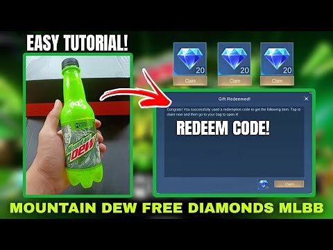 MOUNTAIN DEW MLBB REDEEM CODE FREE DIAMONDS!MOUNTAIN DEW INSTA-LVL UP PROMO