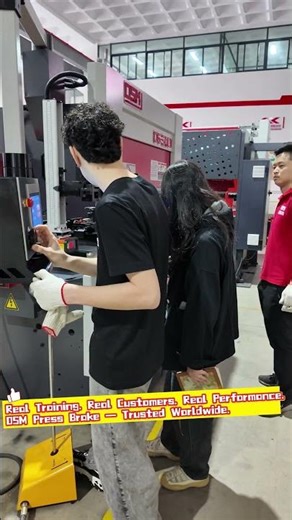 Brazilian Partner Learning the Power of OSM Press Brake