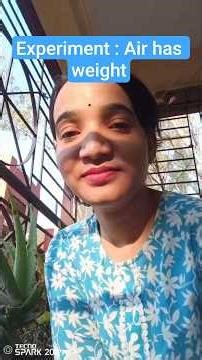 Experiment :Air has weight #science #experiment #learning #generalknowledge