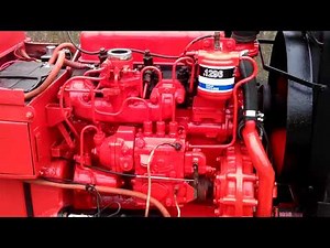 Nuffield 3/42 342 tractor first running since restoration