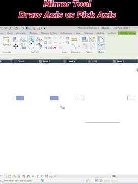 Mirror Tool in Revit | Draw Axis vs Pick Axis Explained 🚀 #shorts #ytshorts #Revit