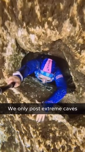 Extreme Caves on Instagram: "Imagine if there was a page dedicated to exploring wild caves… Music by: @david.kushner - Daylight #viral #trending #viralreels #cave #crazycaves #caveexploring #caves"
