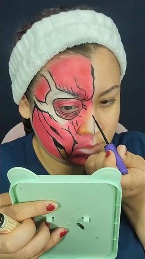 Tutorial de maquillaje artístico #makeup #maquillaje #makeuptutorial #viral #youtubeshorts #shorts