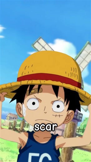 How did Luffy get his scar? ⚓️😱 #onepiece #luffy #shorts