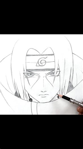 easy drawing of itachi uchiwa #foryou #fyp #easydrawing #viral #itachi #natuto #itachiuchiha #itachiuchiha