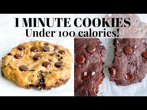 Microwave cookie under 100 calories | low calorie cookies | low calorie desserts | Healthy cookies