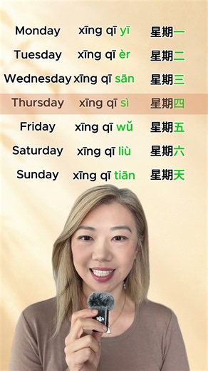 How Chinese people say days of the week 🗓 #learnchinese #chinese #daysoftheweek