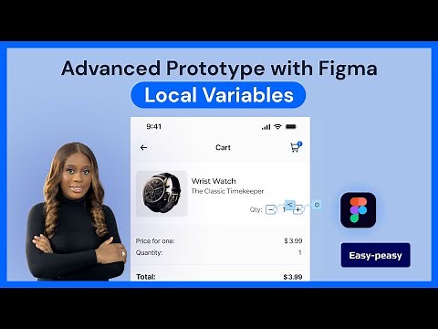 Advanced Add To Cart Figma Prototype with Variables || Figma Tutorial