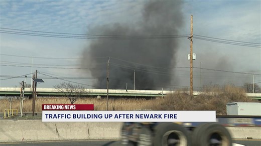 Newark fire creates cloud of smoke visible for miles