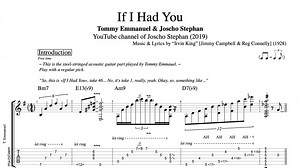 "If I Had You" · Tommy Emmanuel & Joscho Stephan || Guitars: Tab   Sheet Music   Chords — Play Like The Greats .com