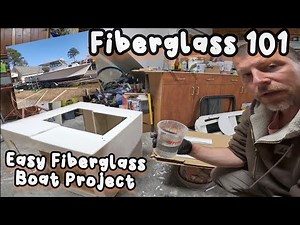 How To: Laying 1708 Fiberglass Tape ; Building a Boat Piece by Piece , Building a Lip With Glass
